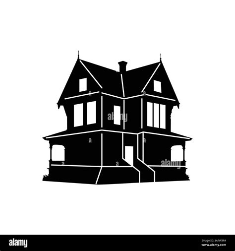 Silhouette Of Victorian House