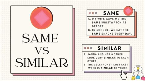 Similar To Vs Same As Numbers