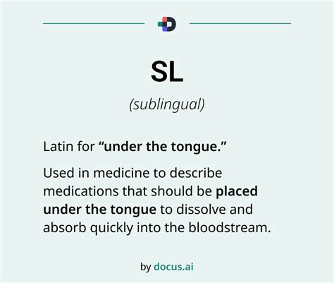 Sl Medical Abbreviation