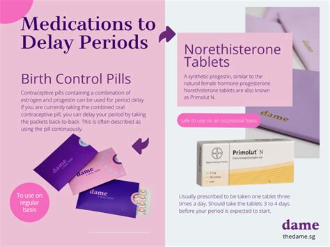 Stop Menses Pill