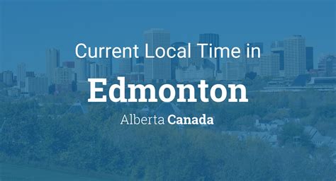 Time Zone Of Edmonton