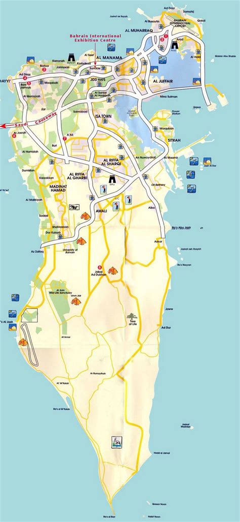 Tourist Map Of Bahrain