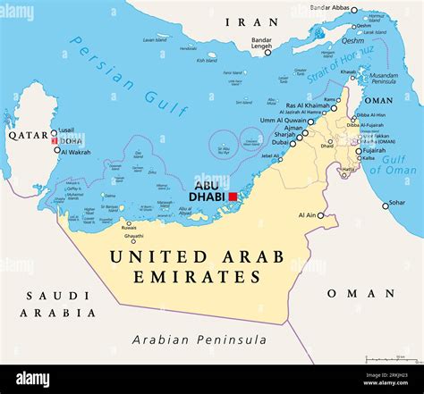 Uae And Saudi Arabia Map