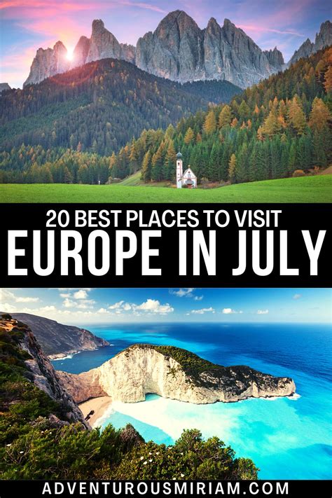 Where To Visit Europe In July